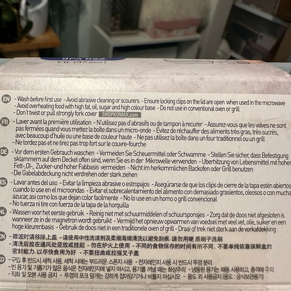 New Komax Bento Lunch Box Blue - Picture 3 of 3